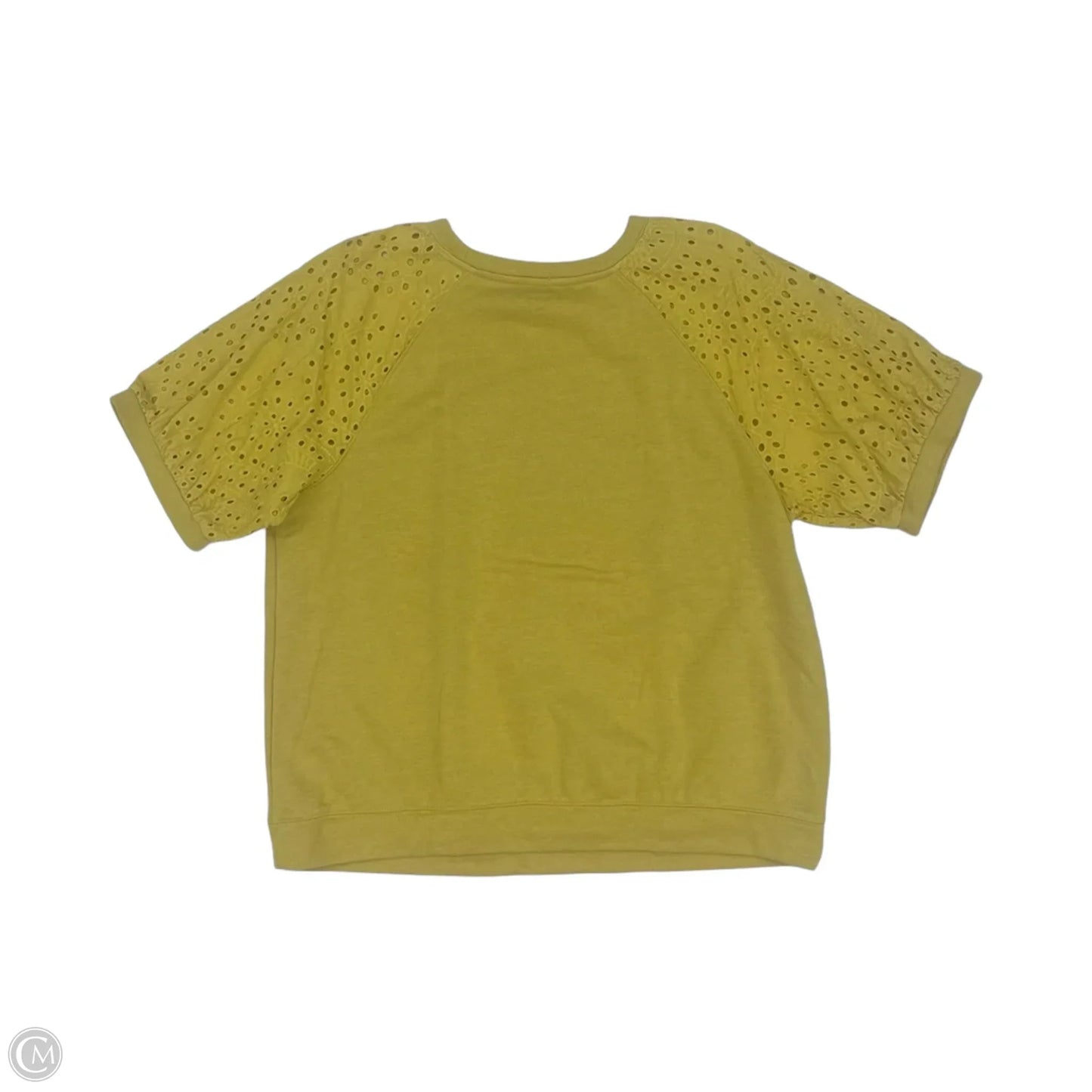 Top Short Sleeve By Sonoma In Yellow, Size: Xl