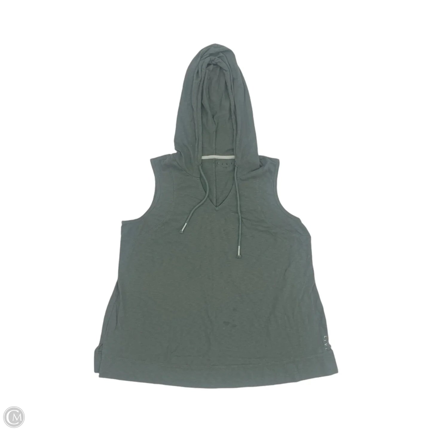 Athletic Top Short Sleeve By Livi Active In Green, Size: L