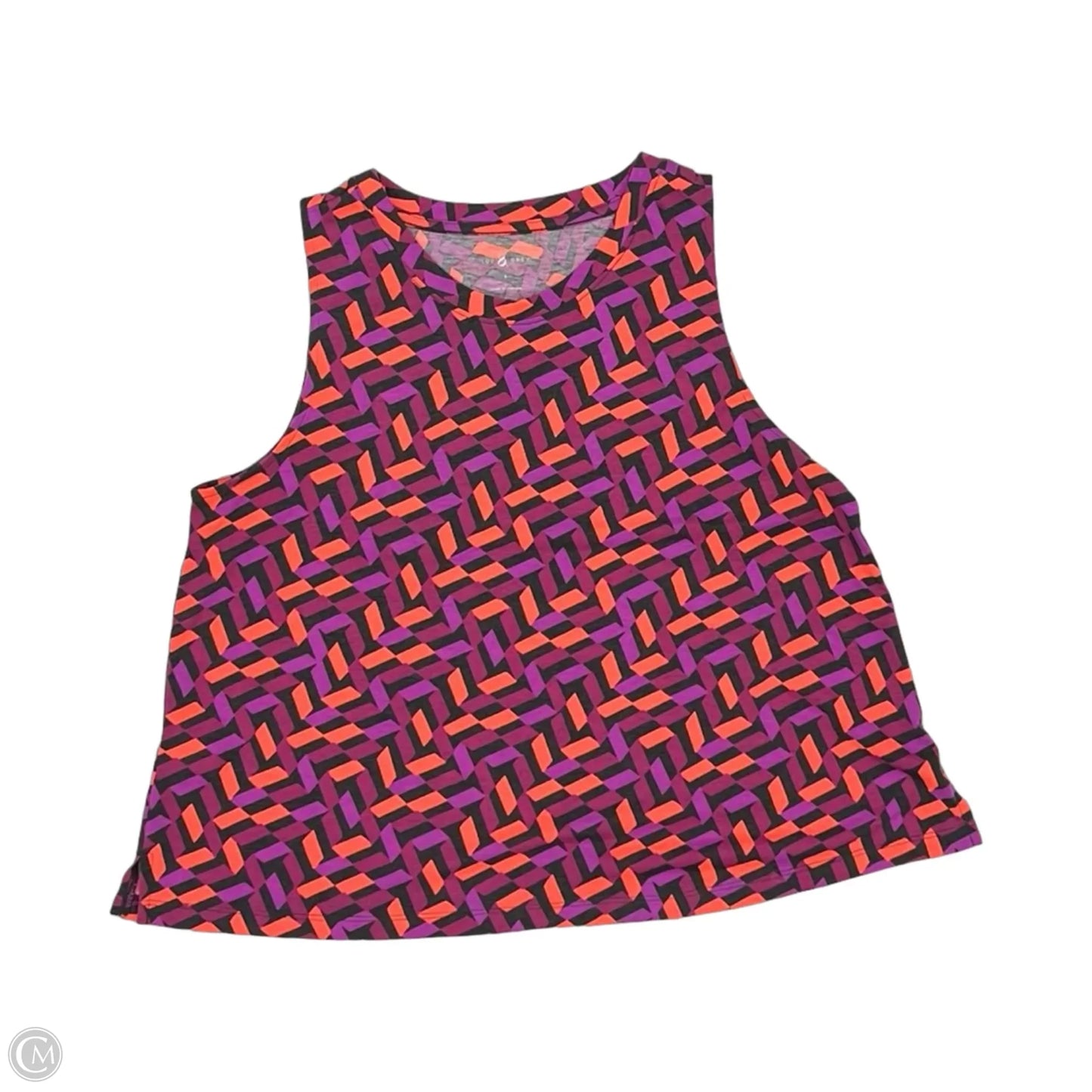 Top Sleeveless By Lou And Grey In Orange & Purple, Size: S