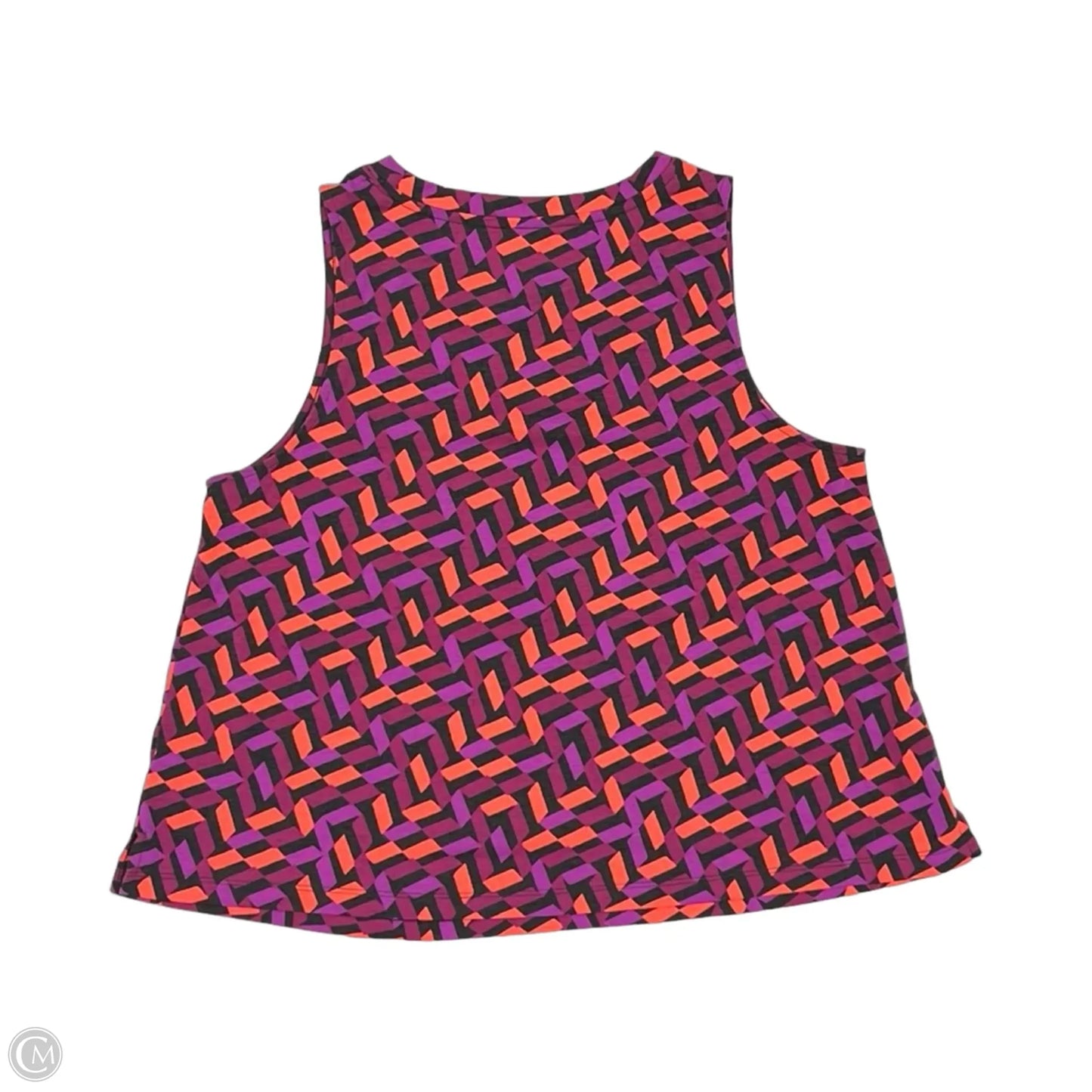 Top Sleeveless By Lou And Grey In Orange & Purple, Size: S