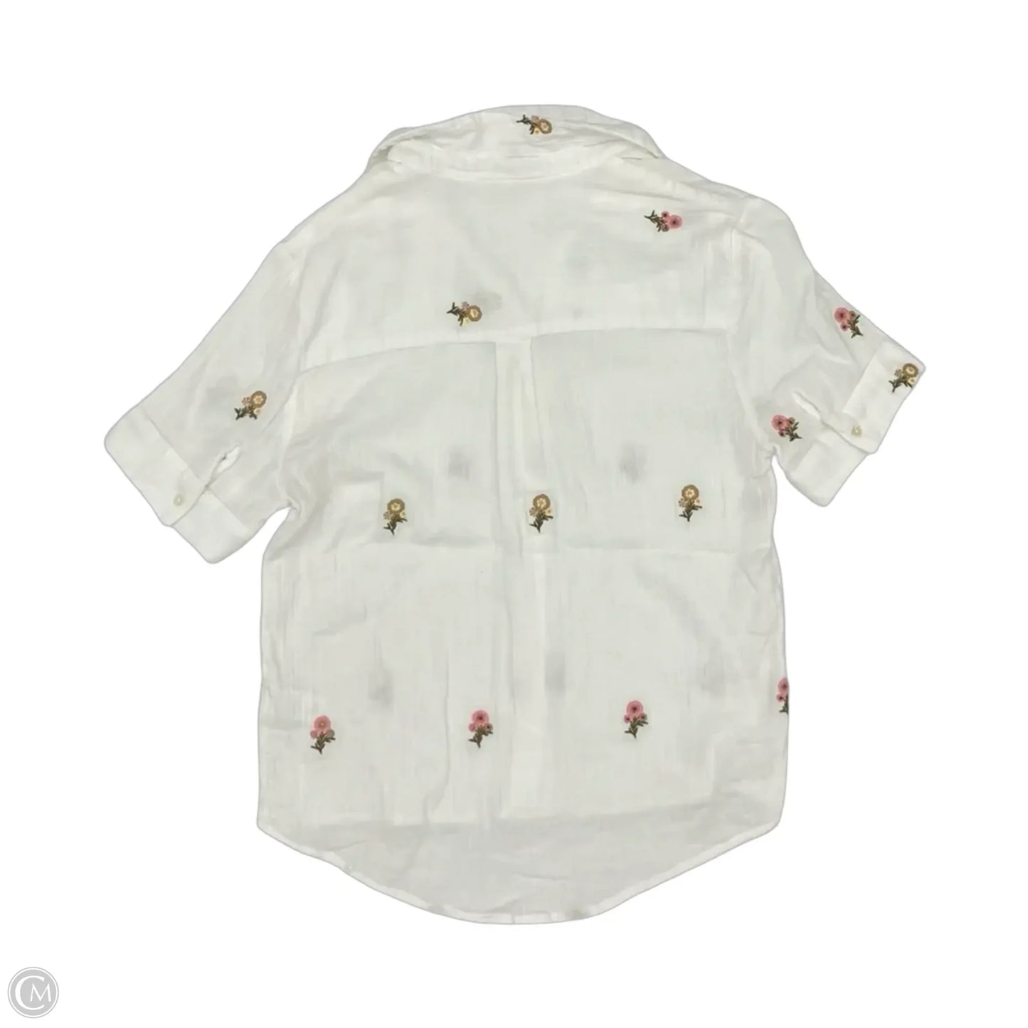 Top Short Sleeve By Clothes Mentor In White, Size: Xs