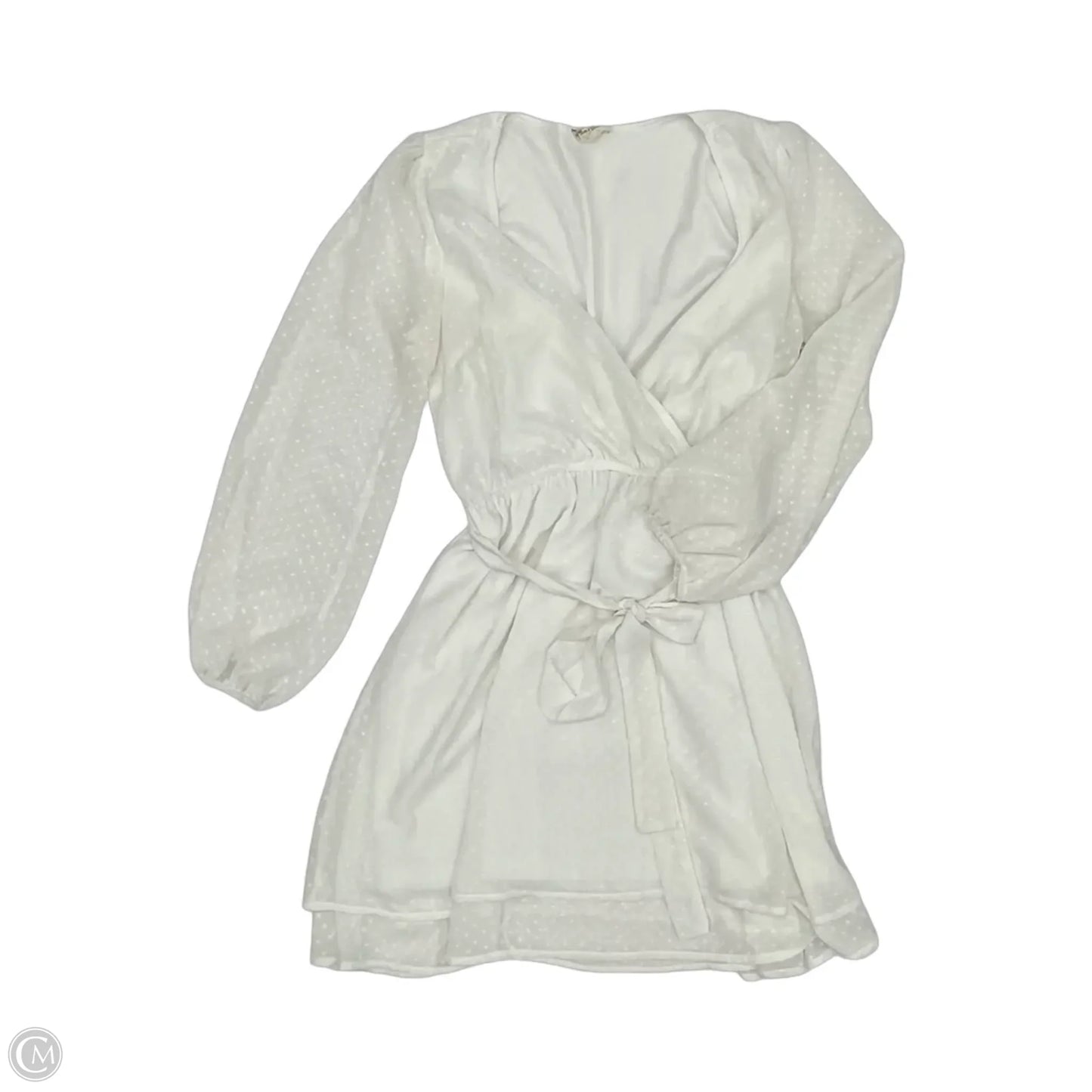 Dress Casual Short By Hem & Thread In White, Size: M