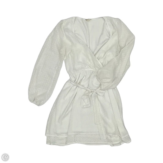 Dress Casual Short By Hem & Thread In White, Size: M