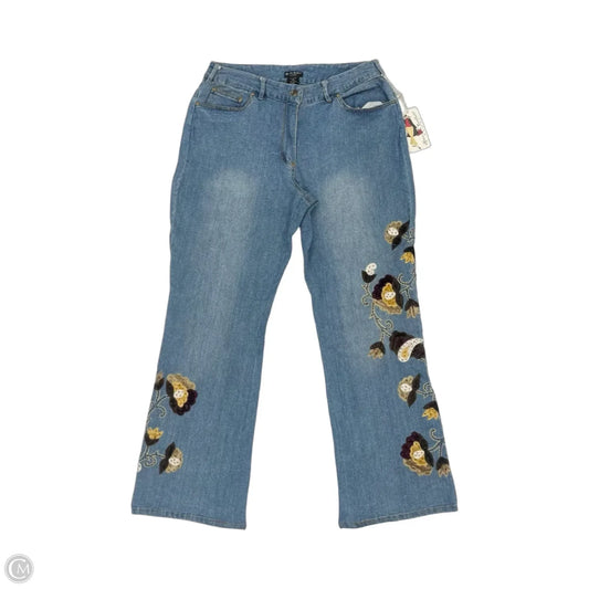 Jeans Wide Leg By Clothes Mentor In Blue Denim, Size: 14