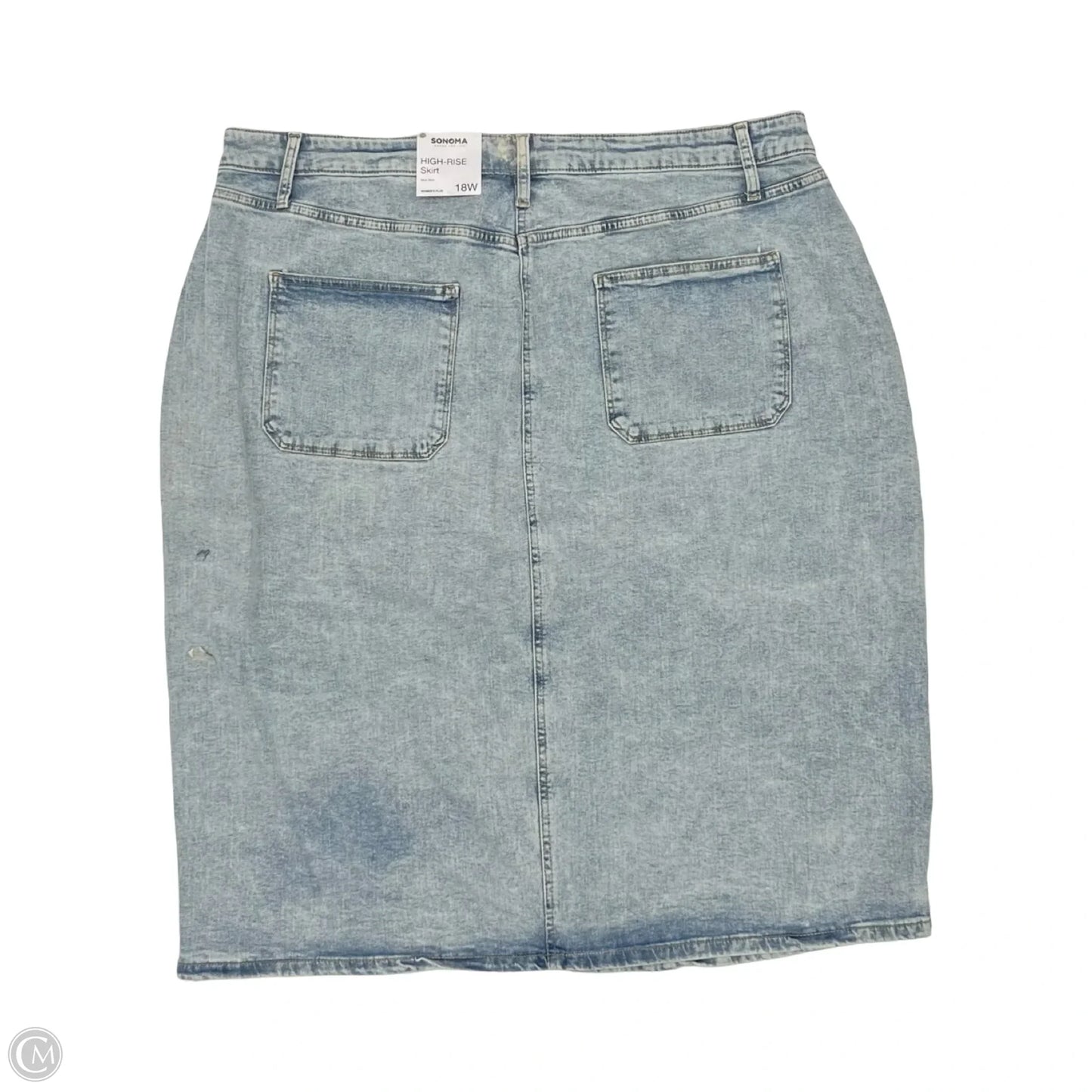 Skirt Midi By Sonoma In Blue Denim, Size: 18