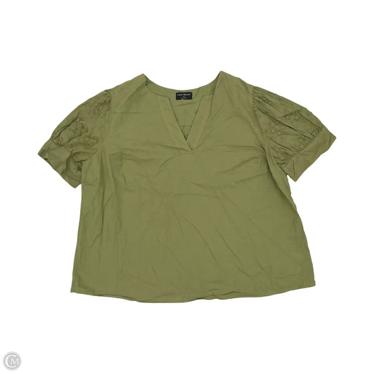 Top Short Sleeve By Lane Bryant In Green, Size: 2x