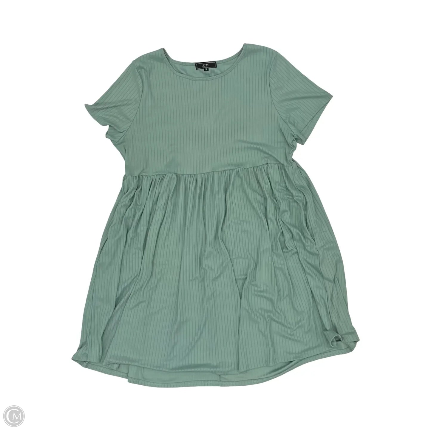 Dress Casual Short By Vibe In Green, Size: 1x