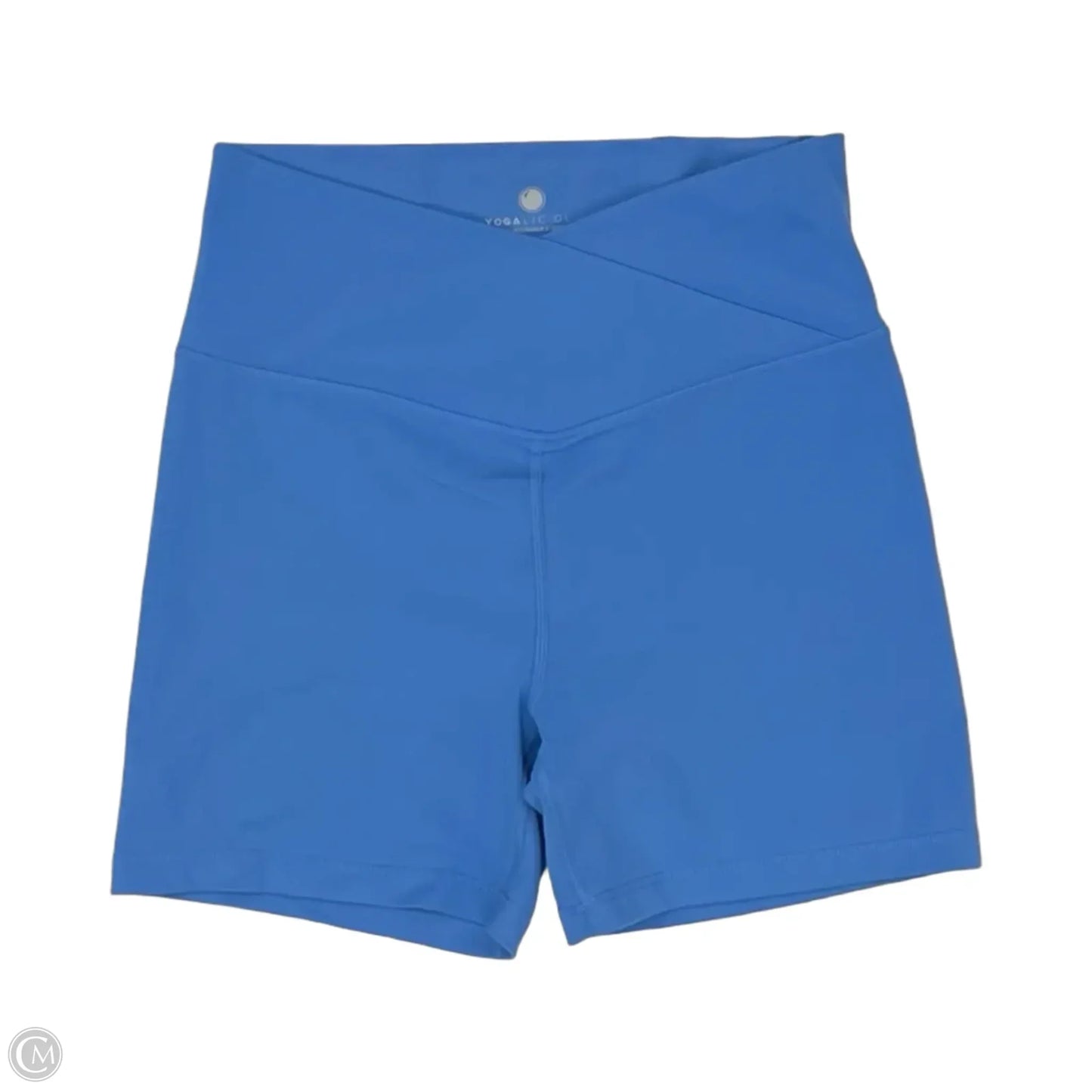 Athletic Shorts By Yogalicious In Blue, Size: L