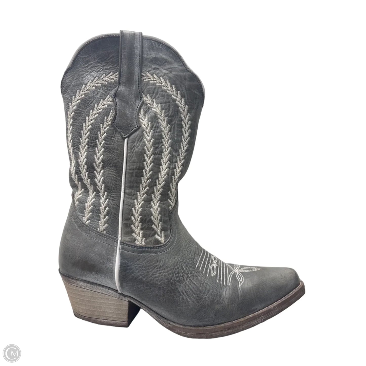Boots Western By Clothes Mentor In Silver, Size: 8.5
