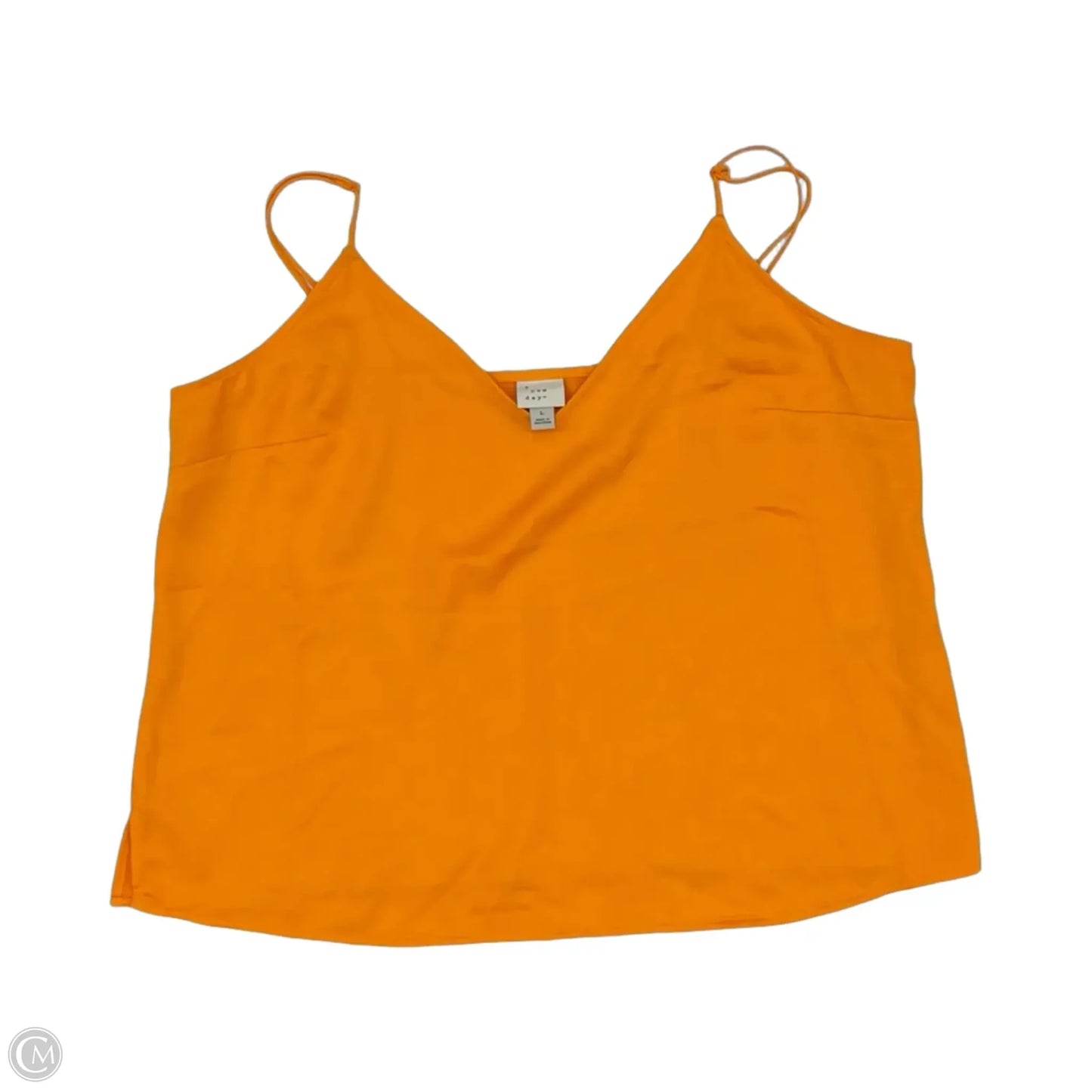 Blouse Sleeveless By A New Day In Orange, Size: L