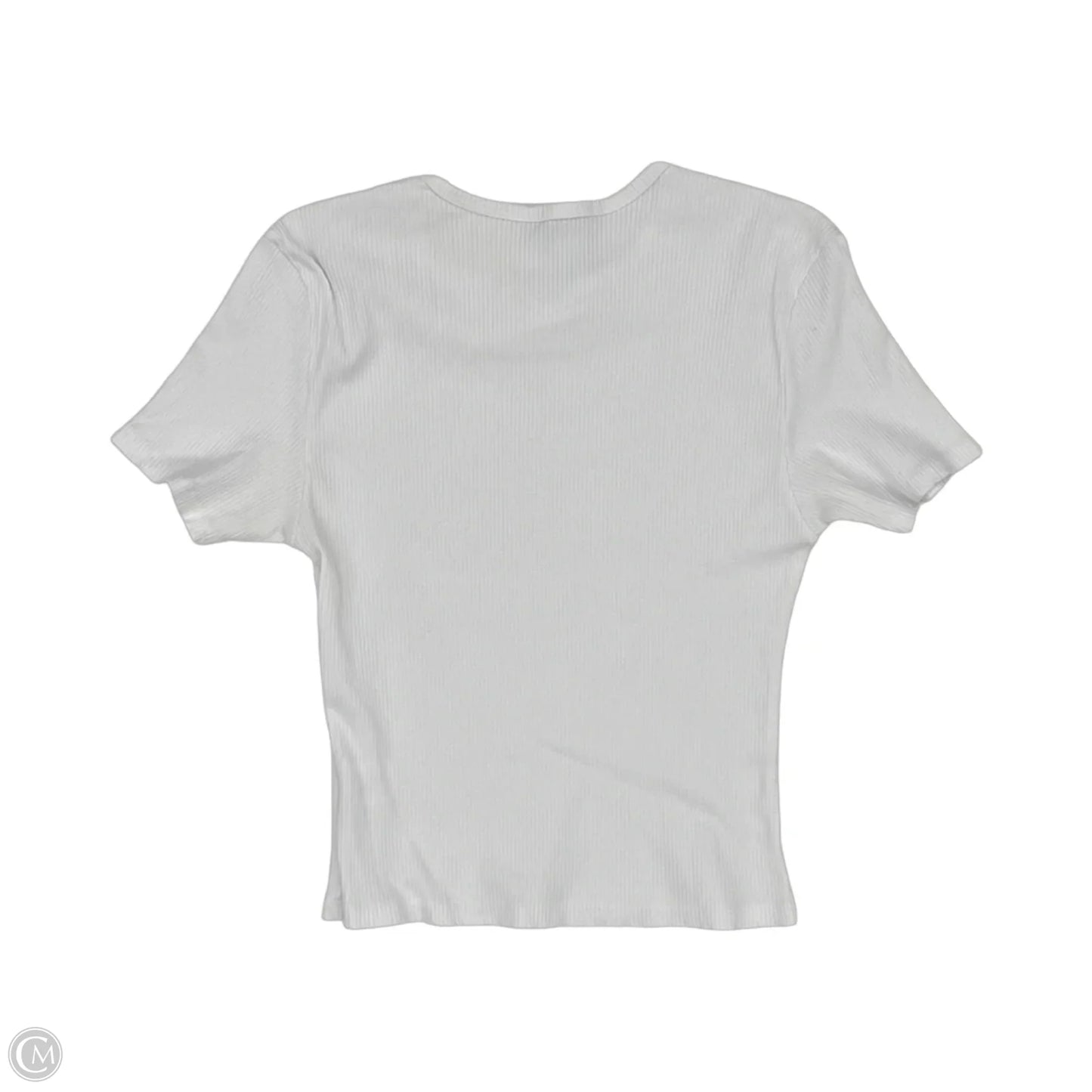 Top Short Sleeve Basic By Shore In White, Size: S
