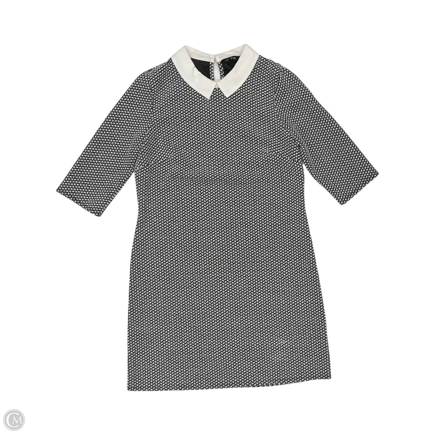 Dress Work By F&f In Black & White, Size: 6