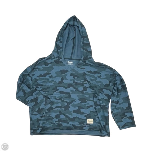 Sweatshirt Hoodie By Cabelas In Blue, Size: L