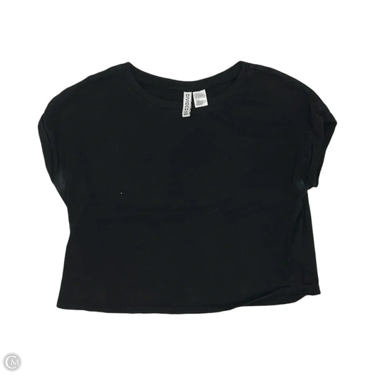 Top Short Sleeve Basic By Divided In Black, Size: S