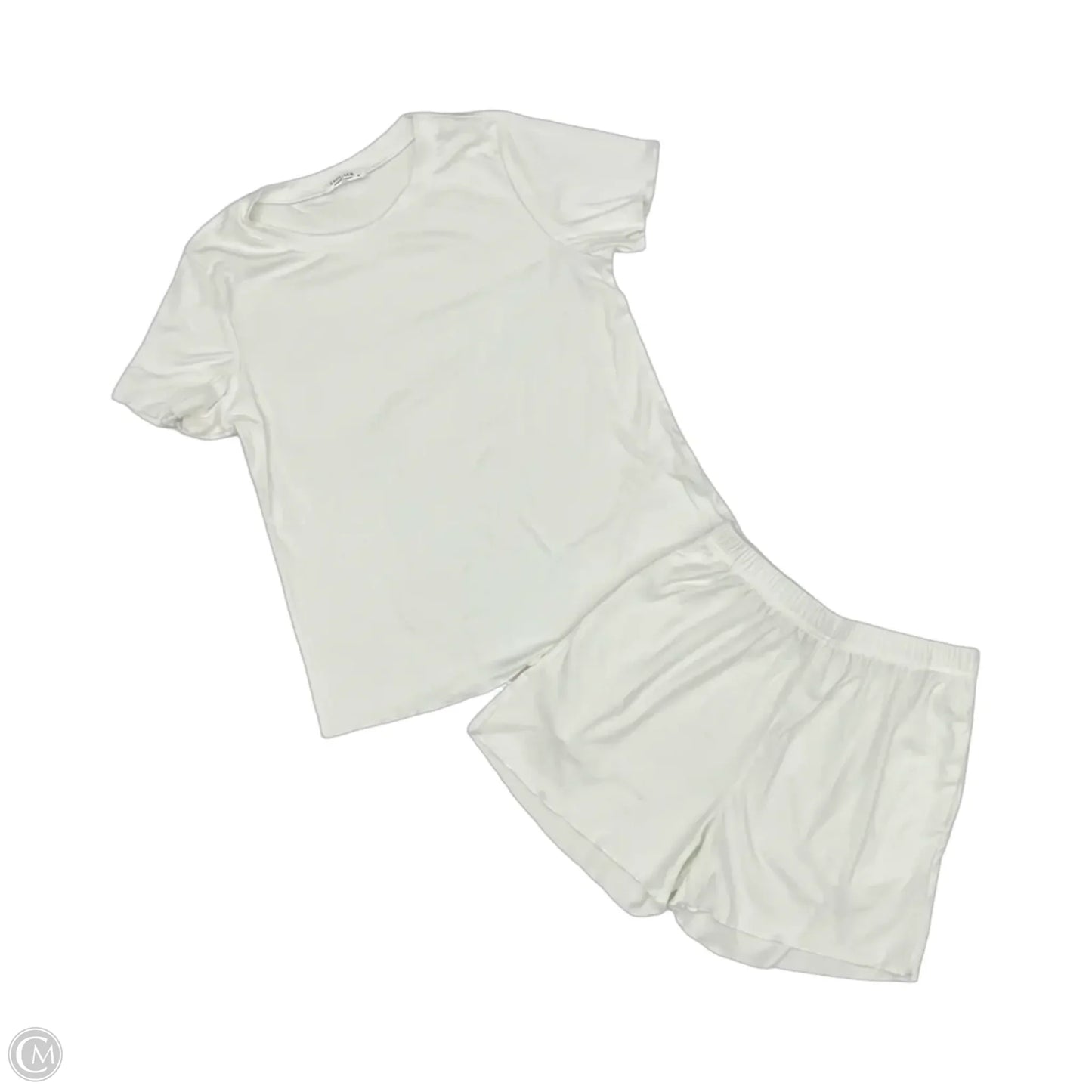 Lounge Set Shorts By Ekouaer In White, Size: M
