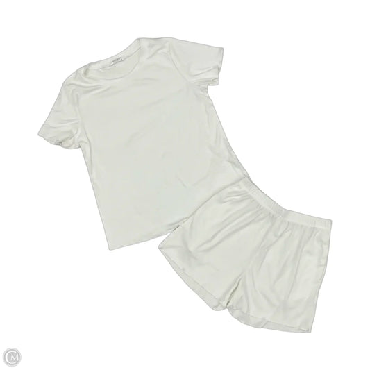 Lounge Set Shorts By Ekouaer In White, Size: M