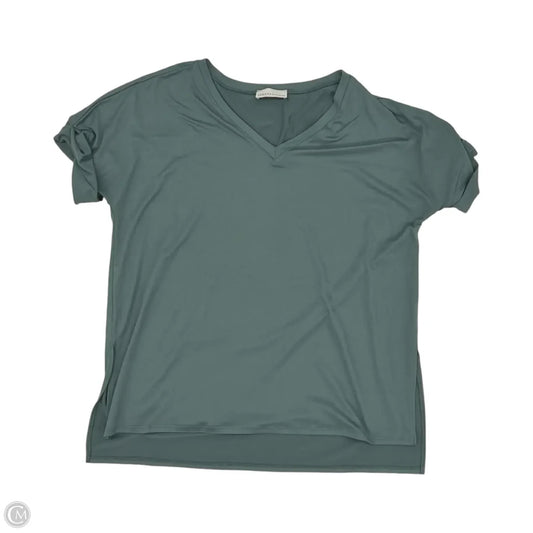Tunic Short Sleeve By Zenana In Green, Size: L
