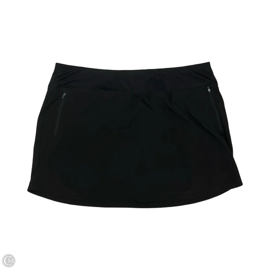 Athletic Skort By Mta Sport In Black, Size: 3x