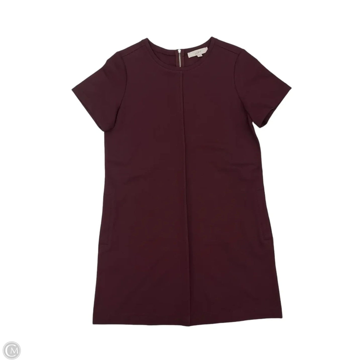 Dress Work By Loft In Maroon, Size: M