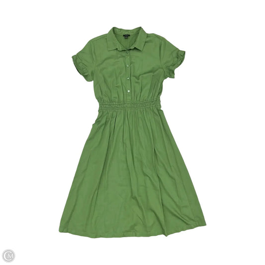Dress Casual Midi By Ann Taylor In Green, Size: M