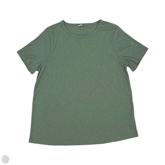 Top Short Sleeve By Old Navy In Green, Size: M