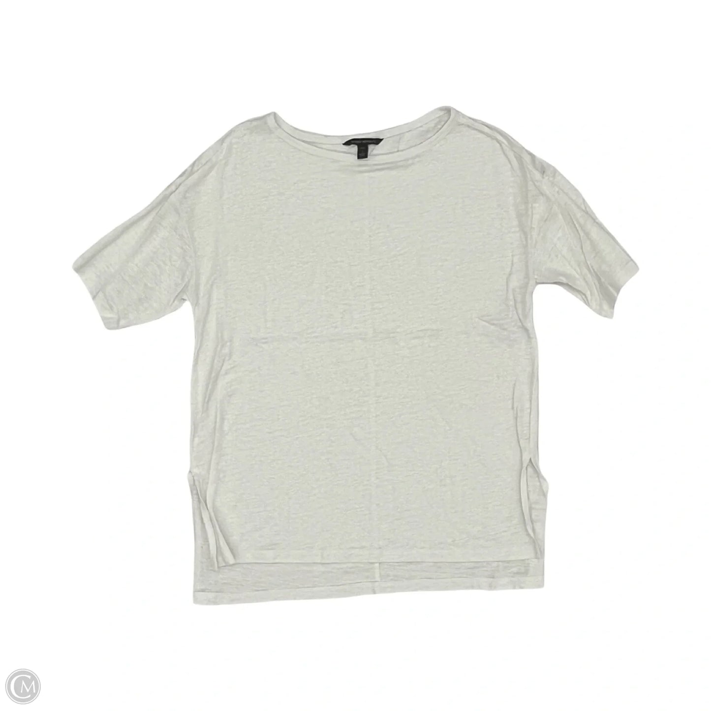 Top Short Sleeve By Banana Republic In White, Size: S