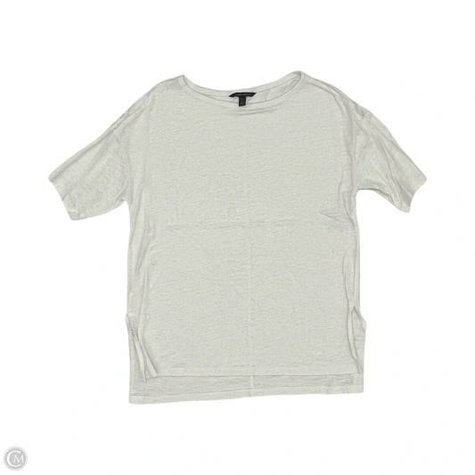 Top Short Sleeve By Banana Republic In White, Size: S