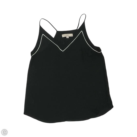 Blouse Sleeveless By Loft In Black, Size: Mp