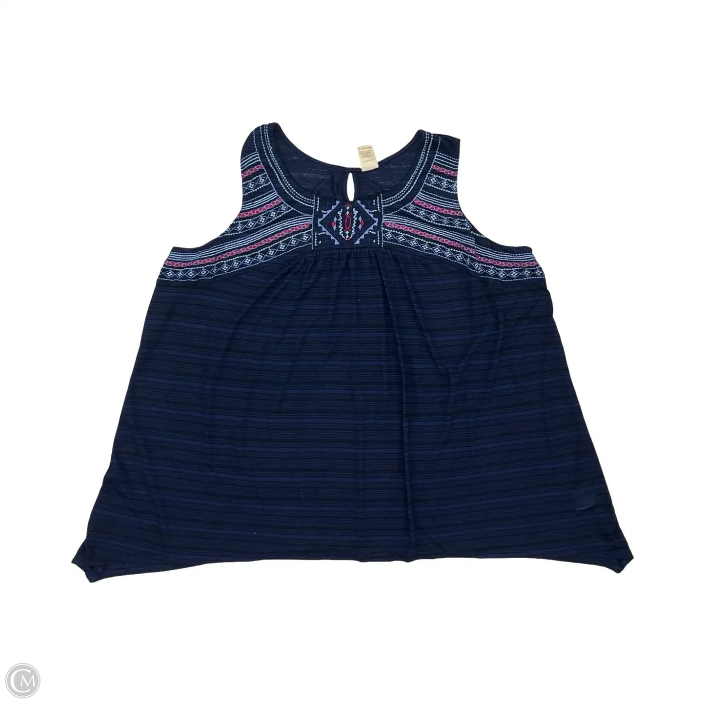 Top Sleeveless By Faded Glory In Blue, Size: 4x