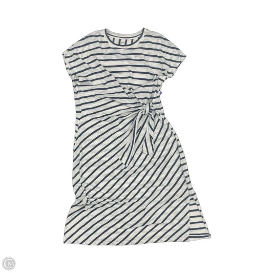 Dress Casual Midi By Sonoma In Blue & White, Size: Xl