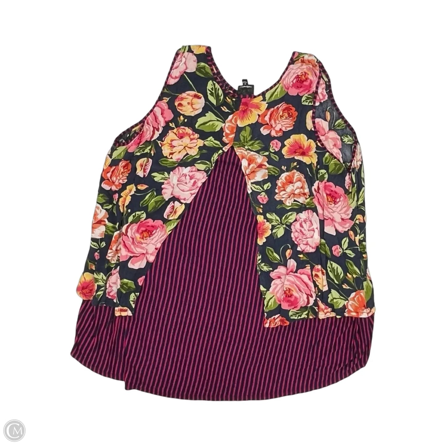 Top Sleeveless By Clothes Mentor In Floral Print, Size: 3x