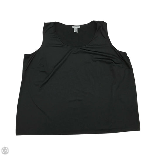 Blouse Sleeveless By Catherines In Black, Size: 4x