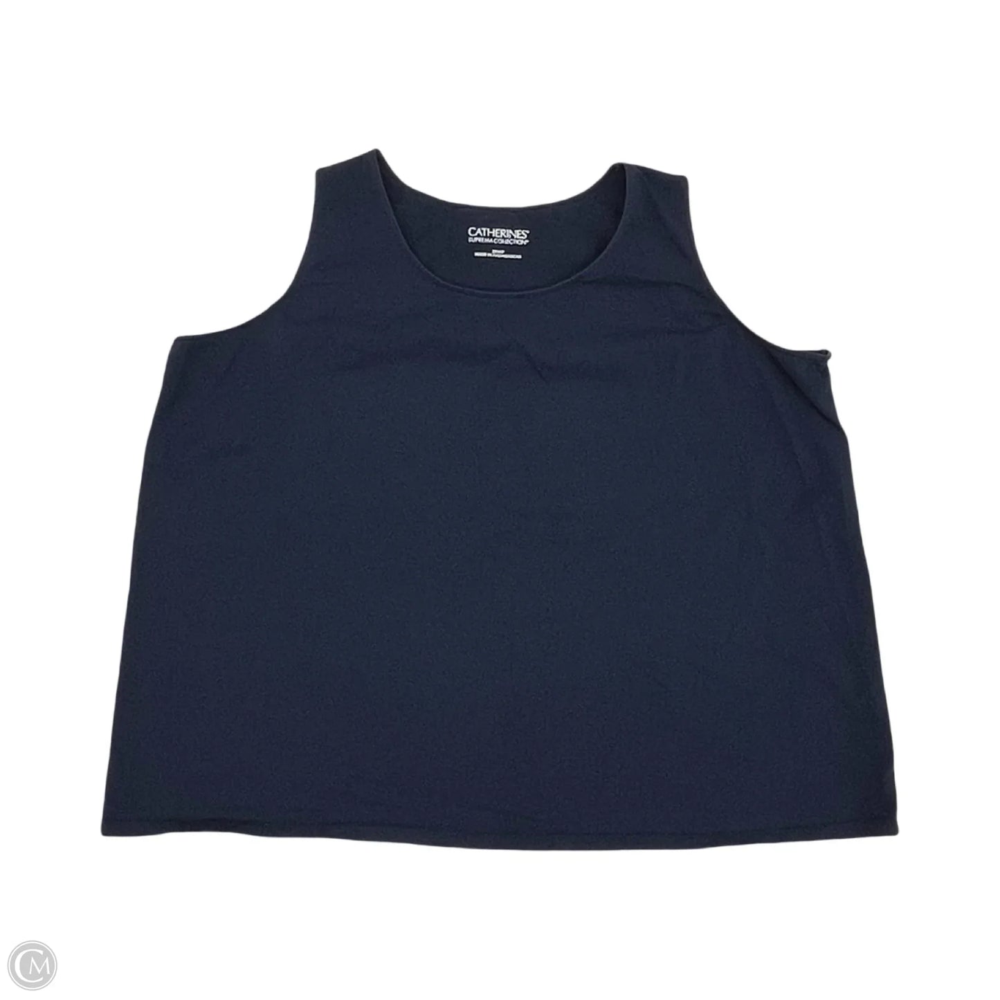 Top Sleeveless By Catherines In Blue, Size: 3x