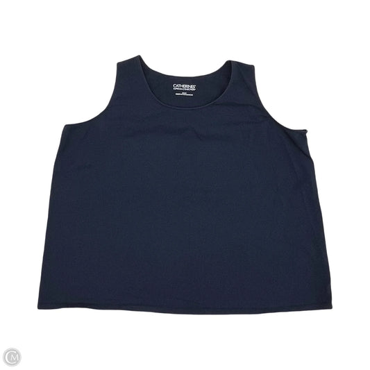 Top Sleeveless By Catherines In Blue, Size: 3x