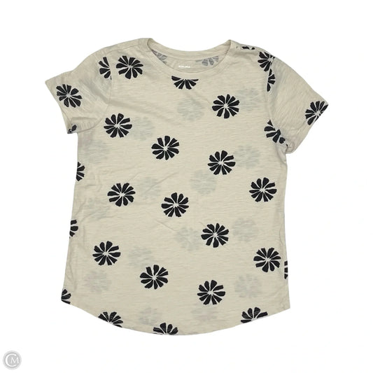 Top Short Sleeve By Sonoma In Cream, Size: S