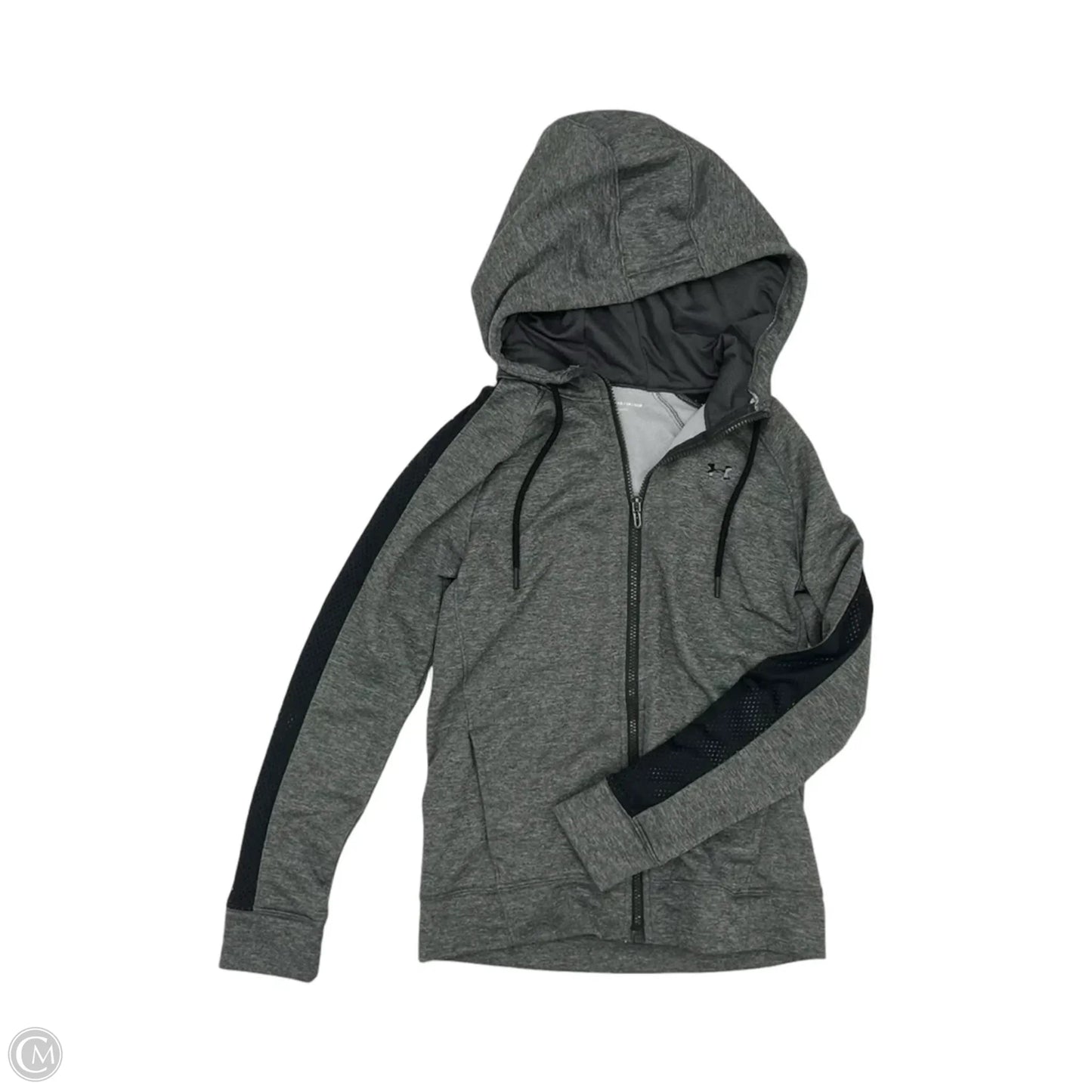 Athletic Sweatshirt Hoodie By Under Armour In Grey, Size: Xs