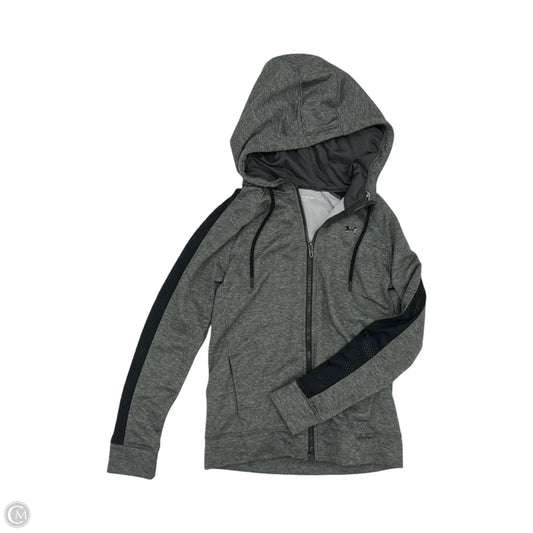 Athletic Sweatshirt Hoodie By Under Armour In Grey, Size: Xs