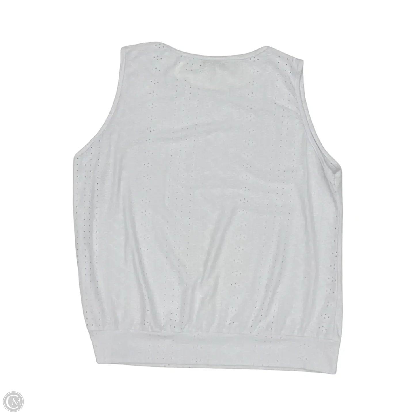Top Sleeveless By Clothes Mentor In White, Size: Xl