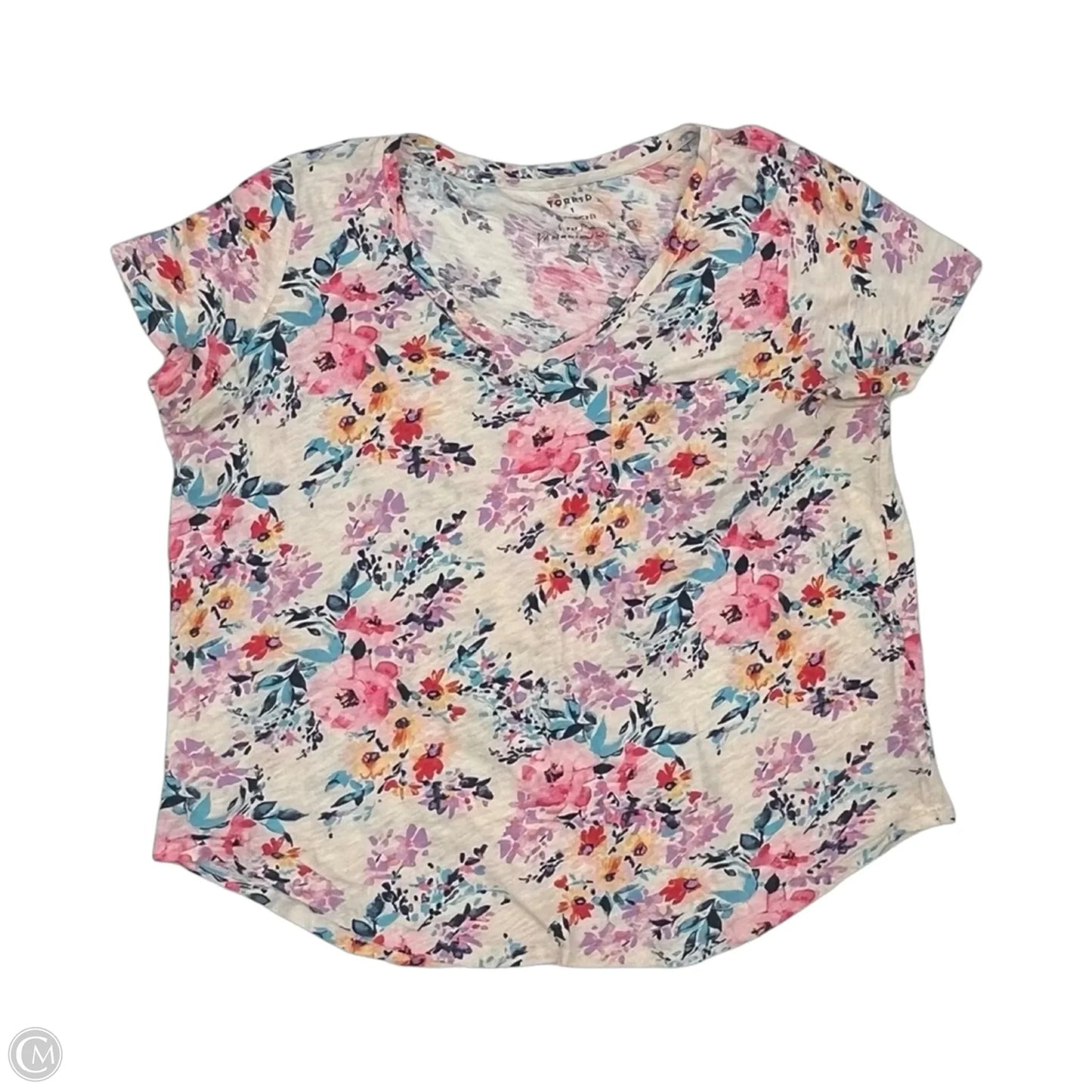 Top Short Sleeve By Torrid In Floral Print, Size: 1x
