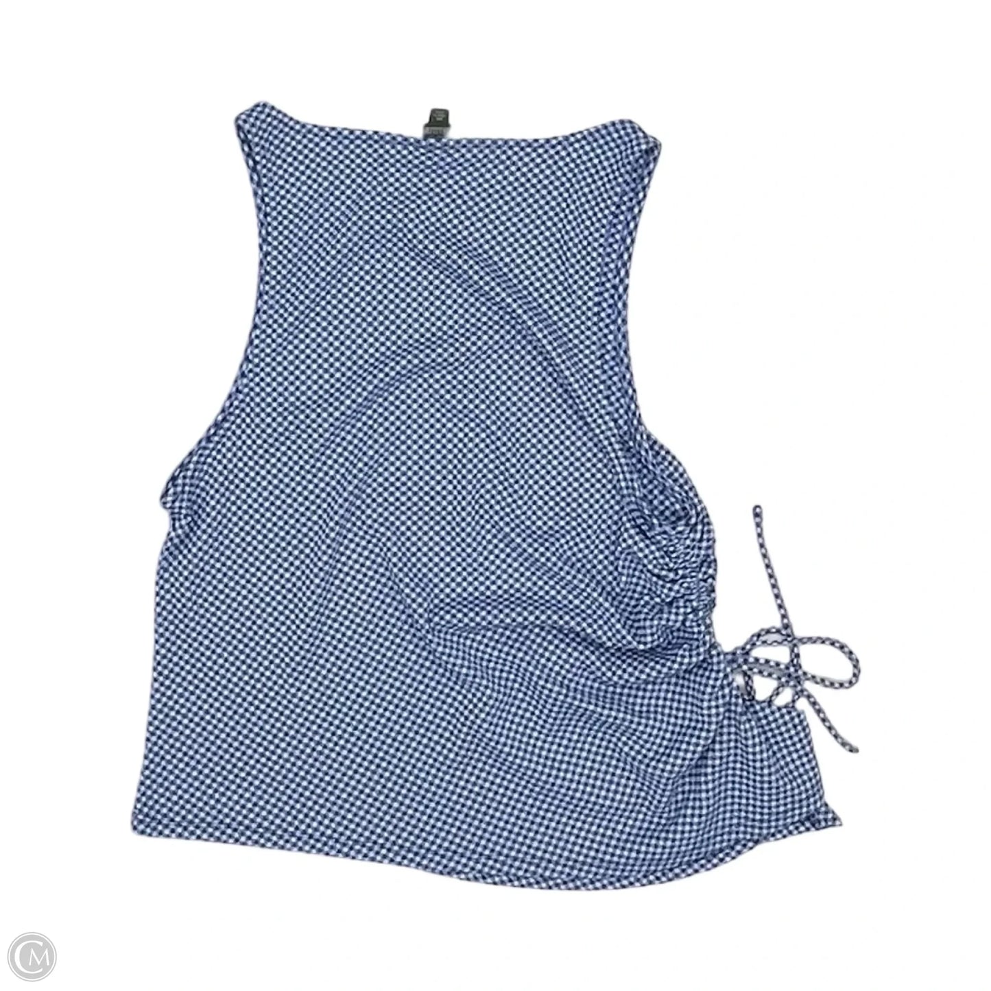 Top Sleeveless By Wild Fable In Blue & White, Size: Xxl