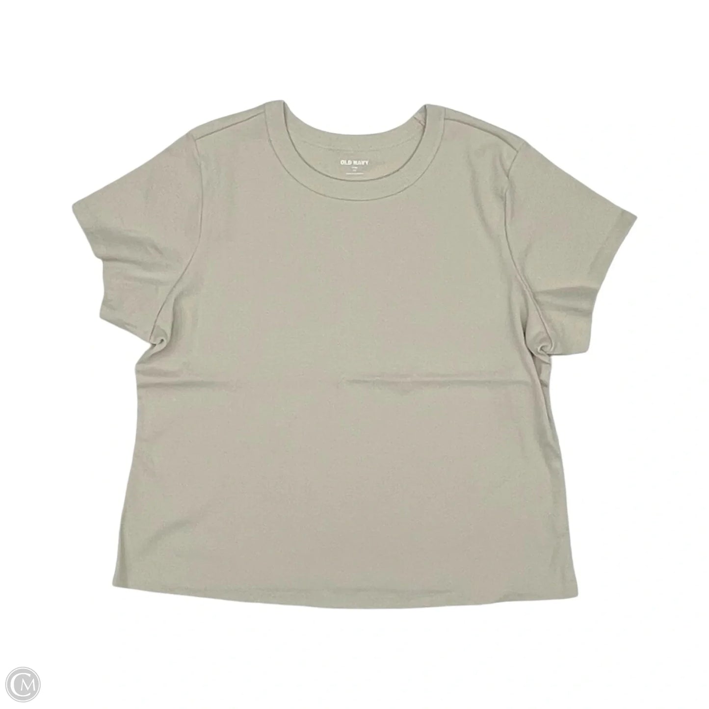 Top Short Sleeve Basic By Old Navy In Tan, Size: 2x