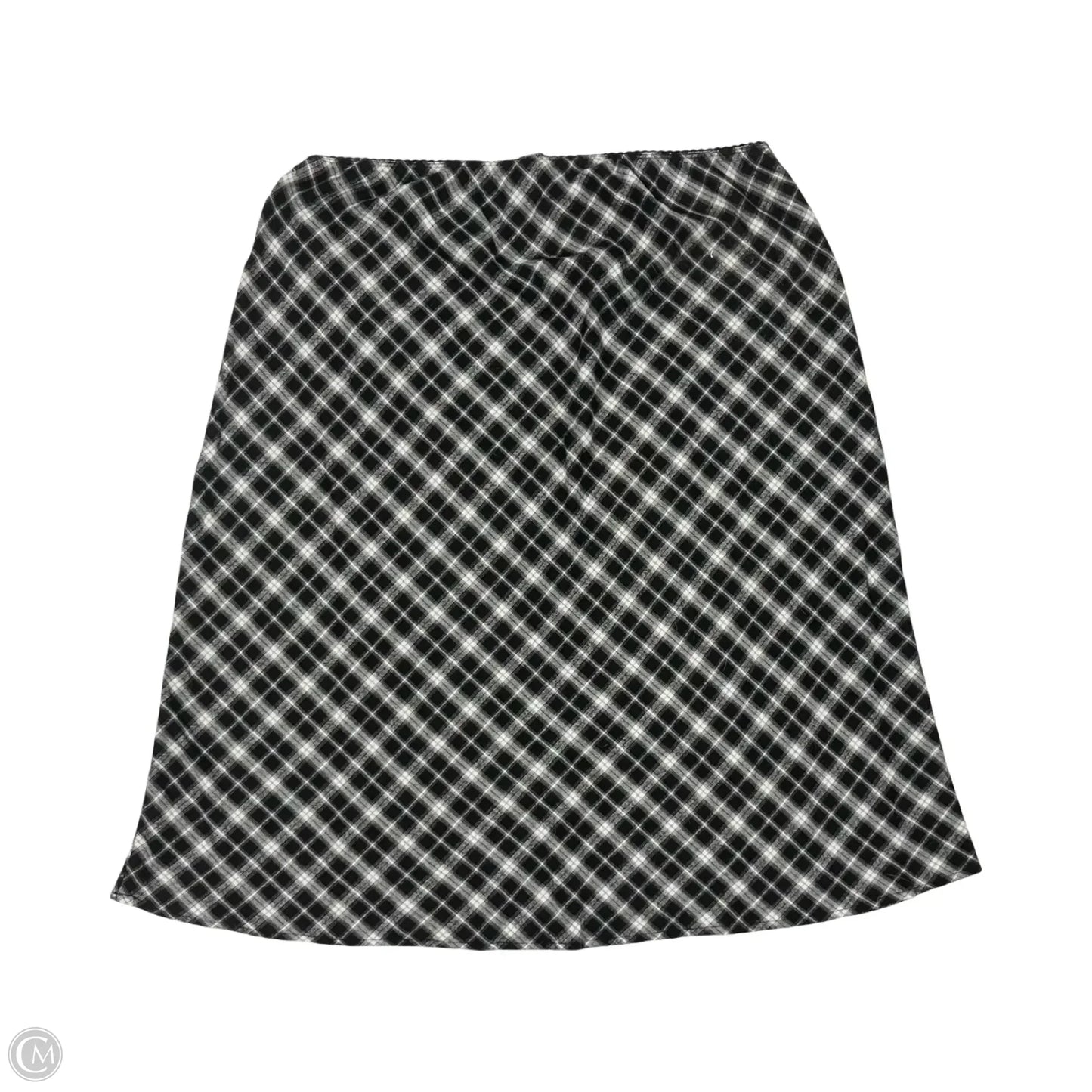 Skirt Midi By Wild Fable In Black & White, Size: Xxl