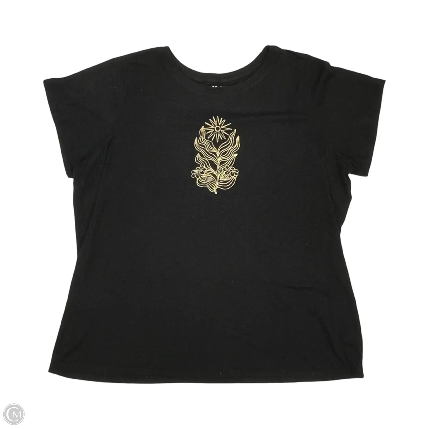 Top Short Sleeve By Torrid In Black, Size: 4x