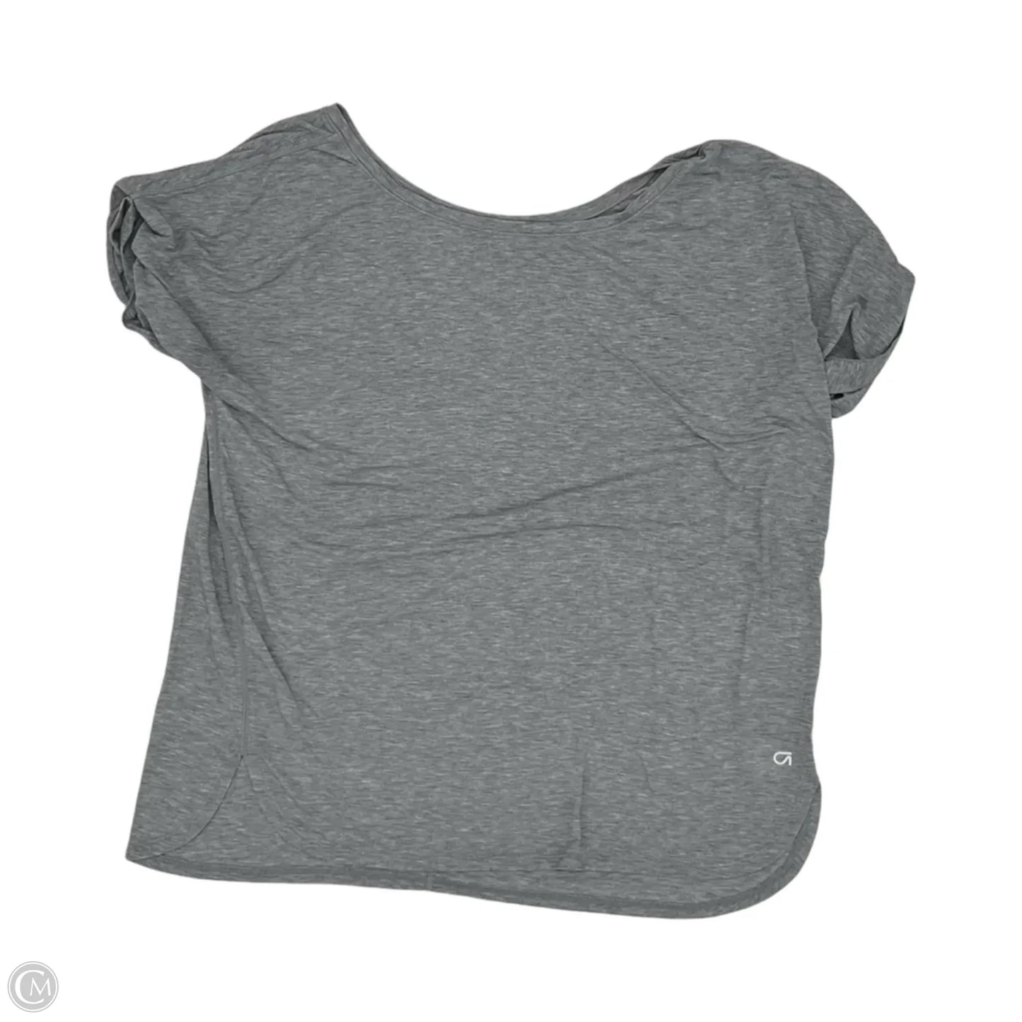 Athletic Top Short Sleeve By Gap In Grey, Size: L