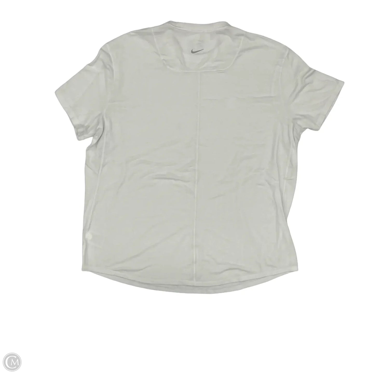 Athletic Top Short Sleeve By Nike In White, Size: Xl