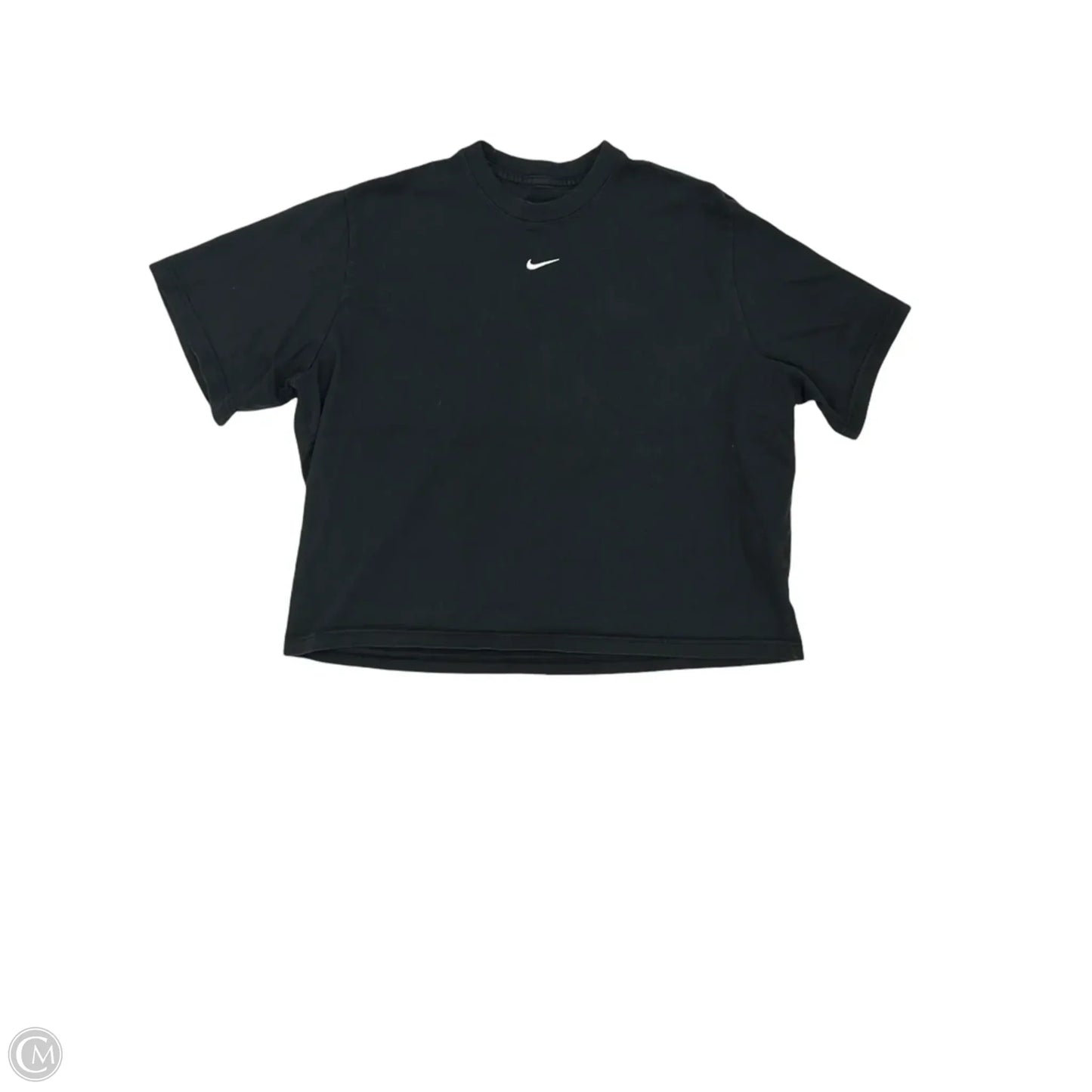 Athletic Top Short Sleeve By Nike In Black, Size: Xl