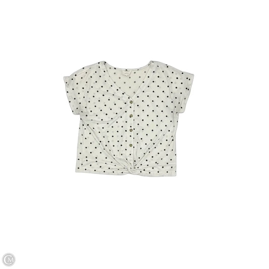 Top Short Sleeve By Clothes Mentor In Black & White, Size: Xl