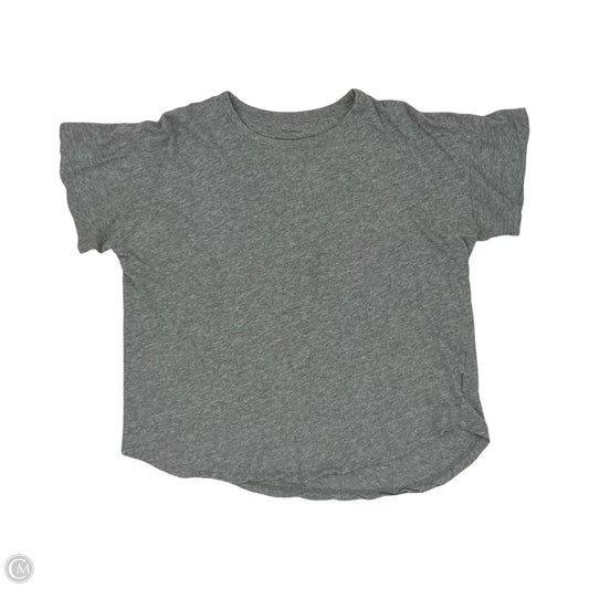 Top Short Sleeve Basic By Madewell In Grey, Size: L
