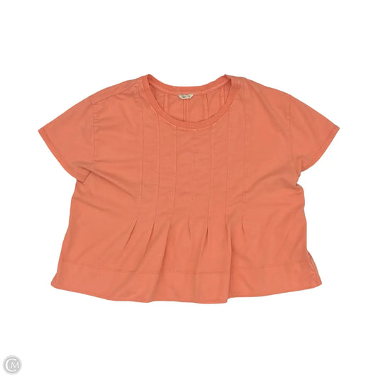 Top Short Sleeve By Pilcro In Pink, Size: L