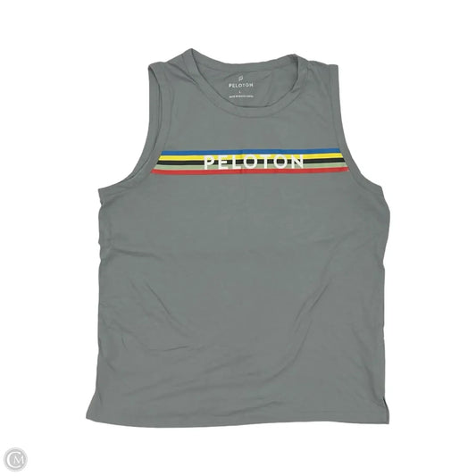 Athletic Tank Top By Peloton In Grey, Size: L